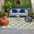 thumbnail image 2 of Sage Green Morocco Outdoor Rug for Patio/Deck/Porch, Non-Slip Large Area Rug 3 x 5 Ft, Geometric Moroccan Abstract Art Indoor Outdoor Rugs Washable Area Rugs, Reversible Camping Rug Carpet Runner, 2 of 8