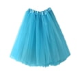 thumbnail image 5 of Mgmyaa Girls Solid Color Mesh Tutu Skirt Elastic Waist Dance Dressy Midi Skirt for Kids Ages 4-14, 5 of 8
