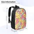 thumbnail image 2 of Xecao Donut and Blue print Travel Backpack, Large Computer Backpack for Men Women, College School Rucksack Book Bag, 2 of 5