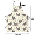 thumbnail image 2 of Kdxio Chickens And Flowers Apron with Pockets Adjustable Kitchen Aprons for Men Women Waterproof Aprons for Cooking,Drawing,Crafting, Baking Household Cleaning, 2 of 5