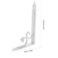 thumbnail image 2 of BRIGHTFUFU 2 Pcs Supports d'Étagères Fer Blanc Support Robuste Balcon, 2 of 7
