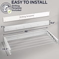 thumbnail image 3 of Tendedero Delfori de pared, plegable, 101,6 cm, 30 kg, 3 of 7