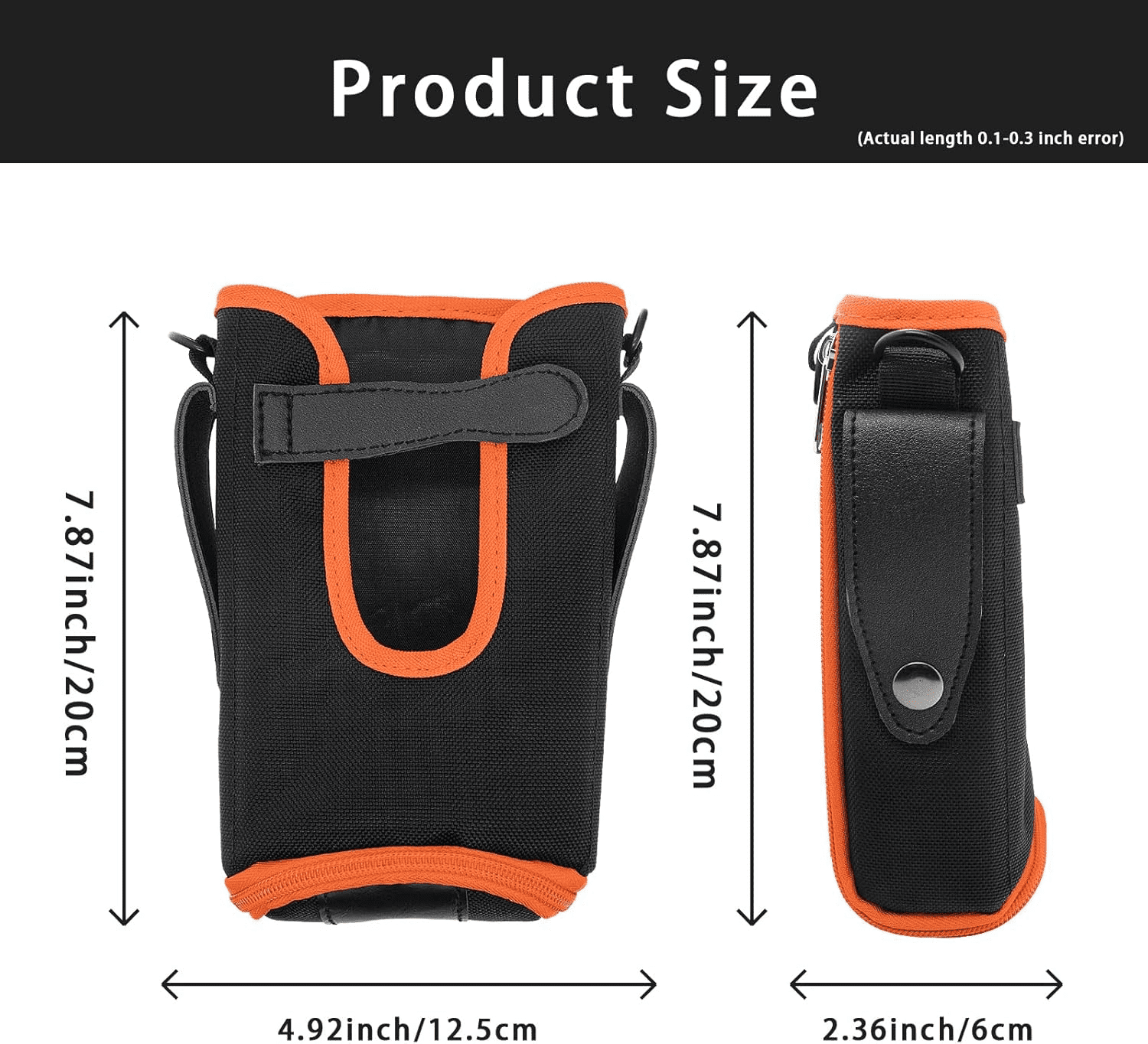 Shoulder Belt Carrying Case Holster for Symbol MC9000 MC9060 MC9090 MC9100, MC9190 MC9200 MC92N0 Handheld Android PDA Phone Barcode Scanner,Orange(SG-MC9121112-01R)