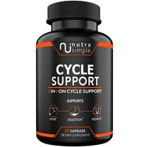 Cycle Support Supplement, Liver Support with Milk Thistle, Zinc, Dandelion, Beet Root, Artichoke Extract, Berberine - 60 Capsules