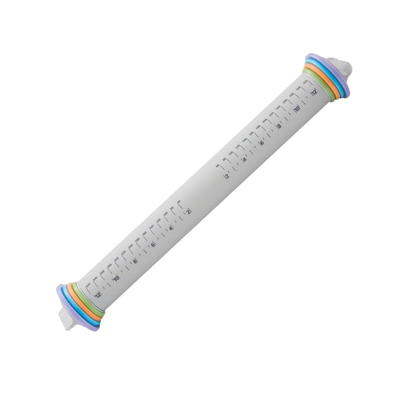 Stainless Steel Adjustable Rolling Pin With Thickness Rings Measuring Pastry Mat Nonstick Easy Clean Dough Roller For Pizza Cookie Fondant Pie Bread Home Baking Kitchen Bakeware Tool