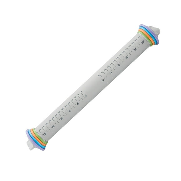 TIMIFIS Rolling Pin Steel Rolling Pin, with 4 Removable Rings and Mat for Baking Kitchen Appliances