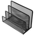 thumbnail image 3 of table organizer Metal Mesh Desktop Organizer File Folder Letters Magazine Holder for Home Office (Black), 3 of 10