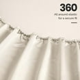 thumbnail image 4 of Superior Egyptian Cotton Deep Pocket 1500 TC Sheet Set, Full, Ivory, 4 of 9