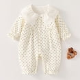 thumbnail image 2 of CAUYDY Baby Girl Gift Newborn Clothes Preemie Long Sleeve Bodysuit Infant Girls Sleepers Fall Winter Toddler Romper Pajamas 0-3M 6-9M 12-18M Sizes 1-2 Months,Black, 2 of 9