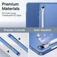 thumbnail image 3 of JETech Case for Samsung Galaxy Tab S10 FE / S9 FE 10.9-Inch, Slim Translucent Back Tri-Fold Stand Protective Tablet Cover, Support S Pen Charging, Auto Wake/Sleep (Navy), 3 of 7