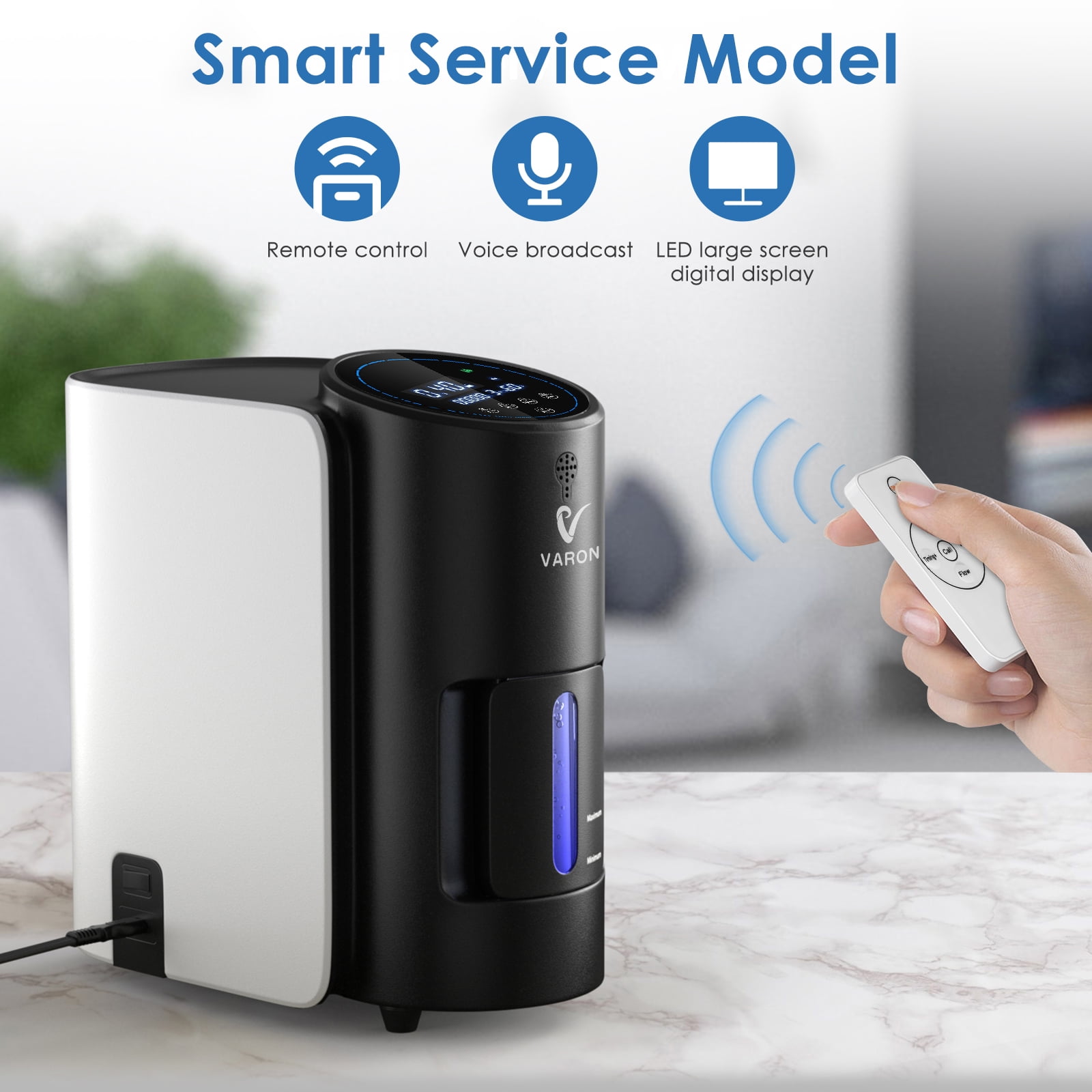 AKYDUCE 33-93%~ 1-7L O2 Tube Machine, Home Use ConcentraTor Rugged Desig-Quiet(All-Age Use) Y15