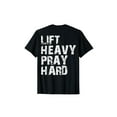 thumbnail image 1 of T-shirt for men Lift Heavy Pray Hard, Gym Christian Gift For Christian T-Shirt, 1 of 6