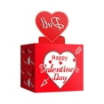 thumbnail image 2 of Valentine's Day Money Pull Surprise Gift Box - Heart Theme Cash Reveal Gift Container, Romantic Gift for Her/Him, 5.1x5.1x4.3 Inches, 2 of 6
