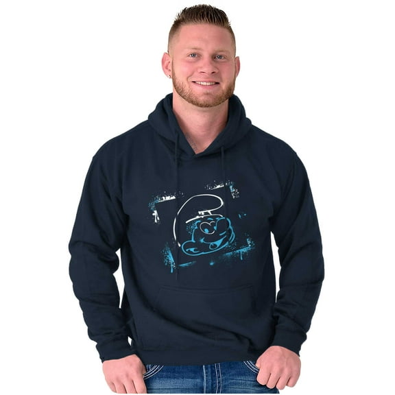 Smurf Cartoon Character Graffiti Vibe Hoodie Sweatshirt Women Men Brisco Brands S