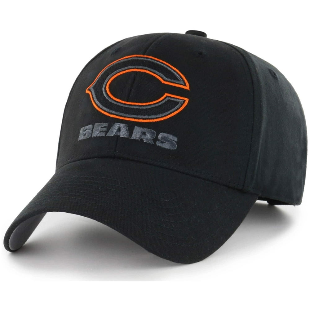 Fan Favorite NFL Chicago Bears Black Mass Basic Adjustable Cap/Hat by
