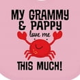 thumbnail image 4 of Inktastic Grammy and Pappy Love Me Boys or Girls Baby Bib, 4 of 4