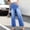 ZA-Sky Blue-jeans for women, variant on Yourumao Wash Straight Leg Jeans for Women Retro High Elastic Waisted Jeans Pull On Denim Pants Loose Summer Jeans with Pocket
