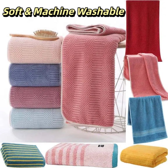 Ultra Soft Waffle Weave Towel, Quick Dry Honeycomb Texture Coral Fleece Towel, Super Absorbent and Machine Washable Towel for Hotel and Spa, 29.1"x14.6", AKLJWH