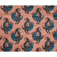 thumbnail image 4 of oneOone Polyester Lycra Peach Fabric Bird Block Fabric For Sewing Printed Craft Fabric By The Yard 56 Inch Wide, 4 of 4