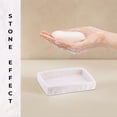 thumbnail image 6 of Evideco French home goods Stone Natural White Stone Effect Soap Dish Only Elegant Renaissance Polyresin Soap Dishes, 6 of 6