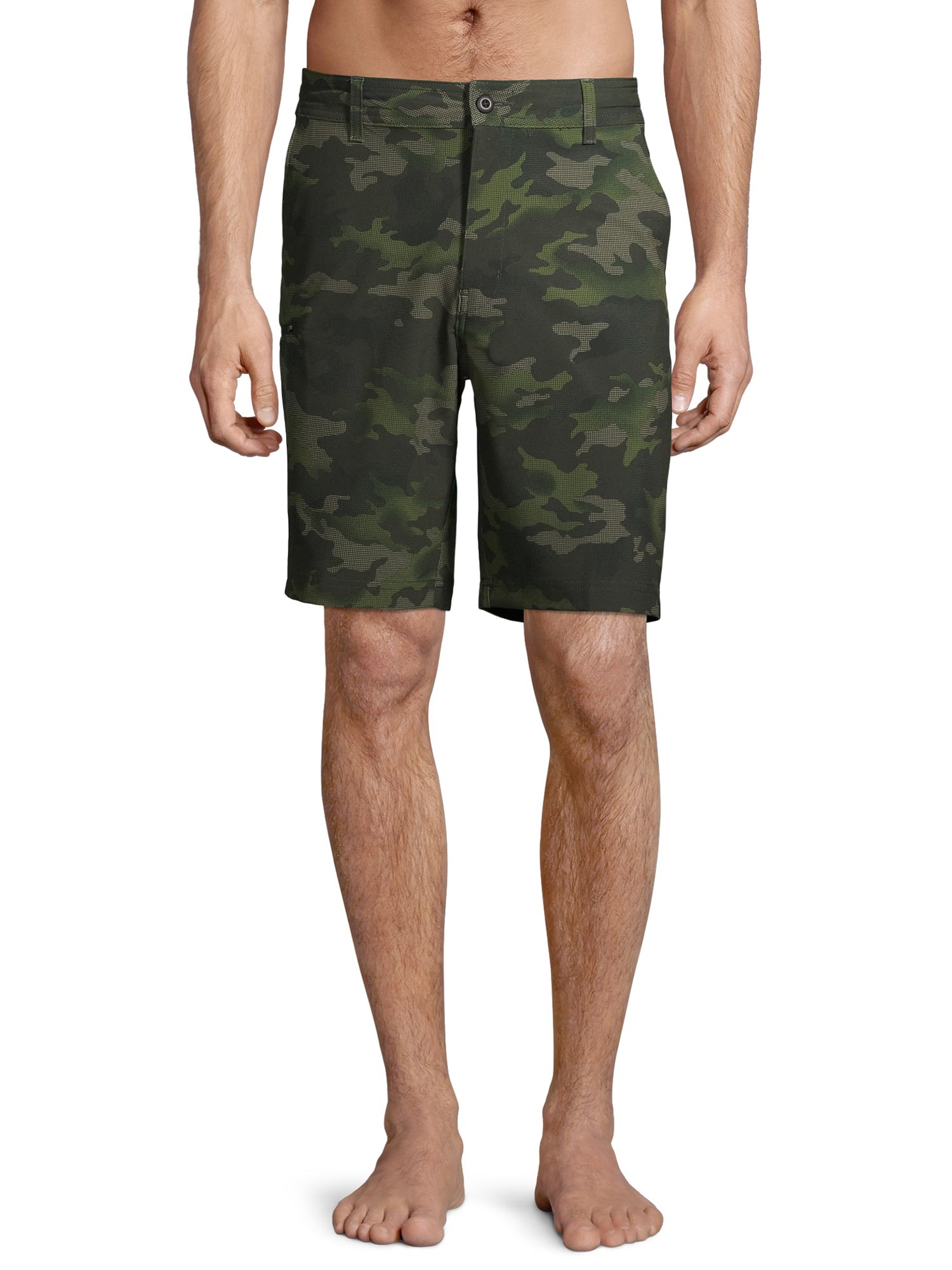 Men's and Big Men's 9" Gridlock Camo Hybrid Swim Shorts