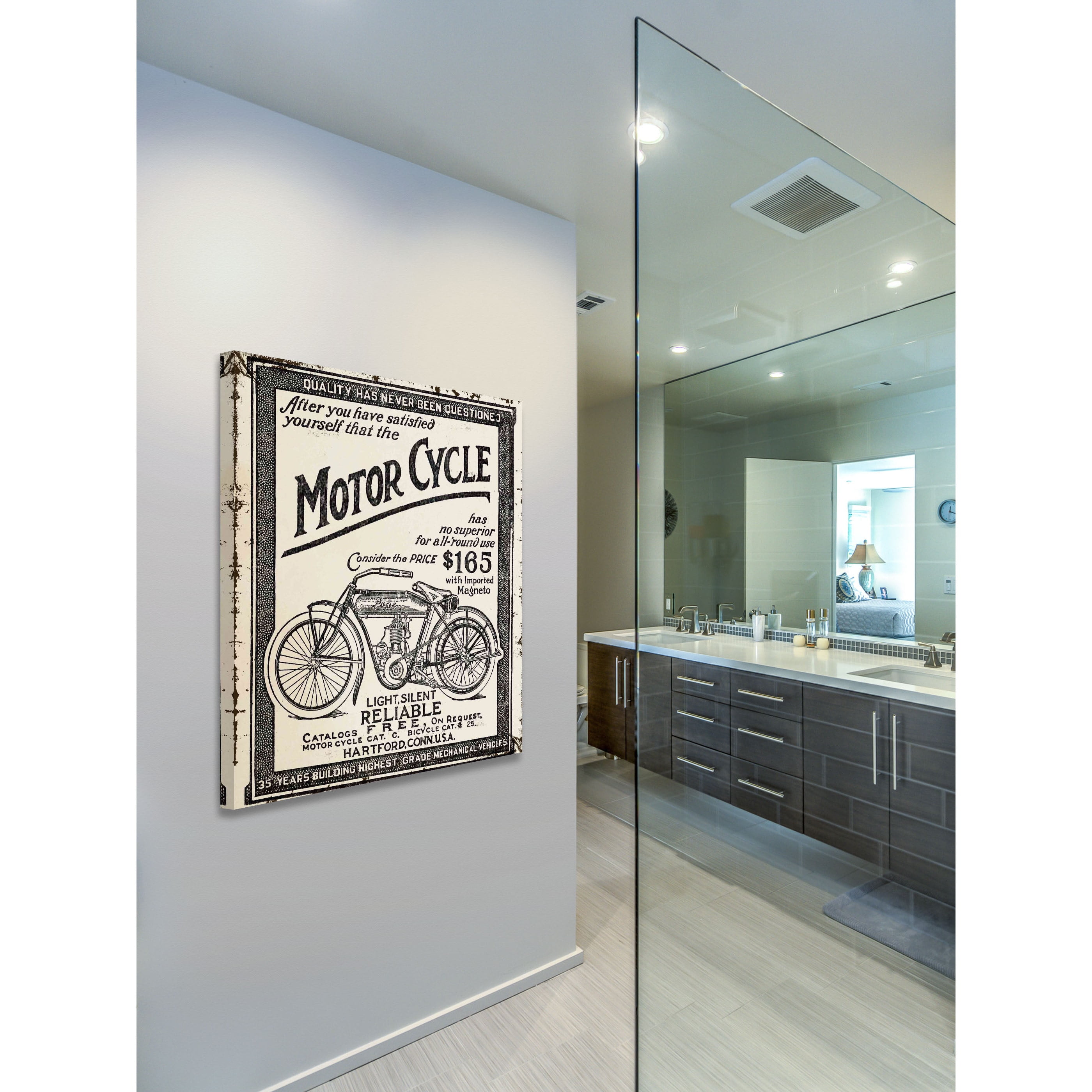 Marmont Hill "Motor Cycle with Magneto" Painting Print on Canvas