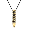 thumbnail image 5 of New Titanium Steel Necklace Men s Pendant Retro Hipster Bullet Skull Pendant Korean Style Pendant Boys Pendant, 5 of 5