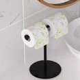 thumbnail image 3 of Hand Towel Holder Stand, L Shape Hand Towel Rack, Stable Free-Standing Towel Bar, Small Towel Ring Stand for Bathroom, 3 of 7