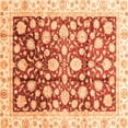 thumbnail image 1 of Ahgly Company Indoor Square Oriental Orange Traditional Area Rugs, 8' Square, 1 of 4