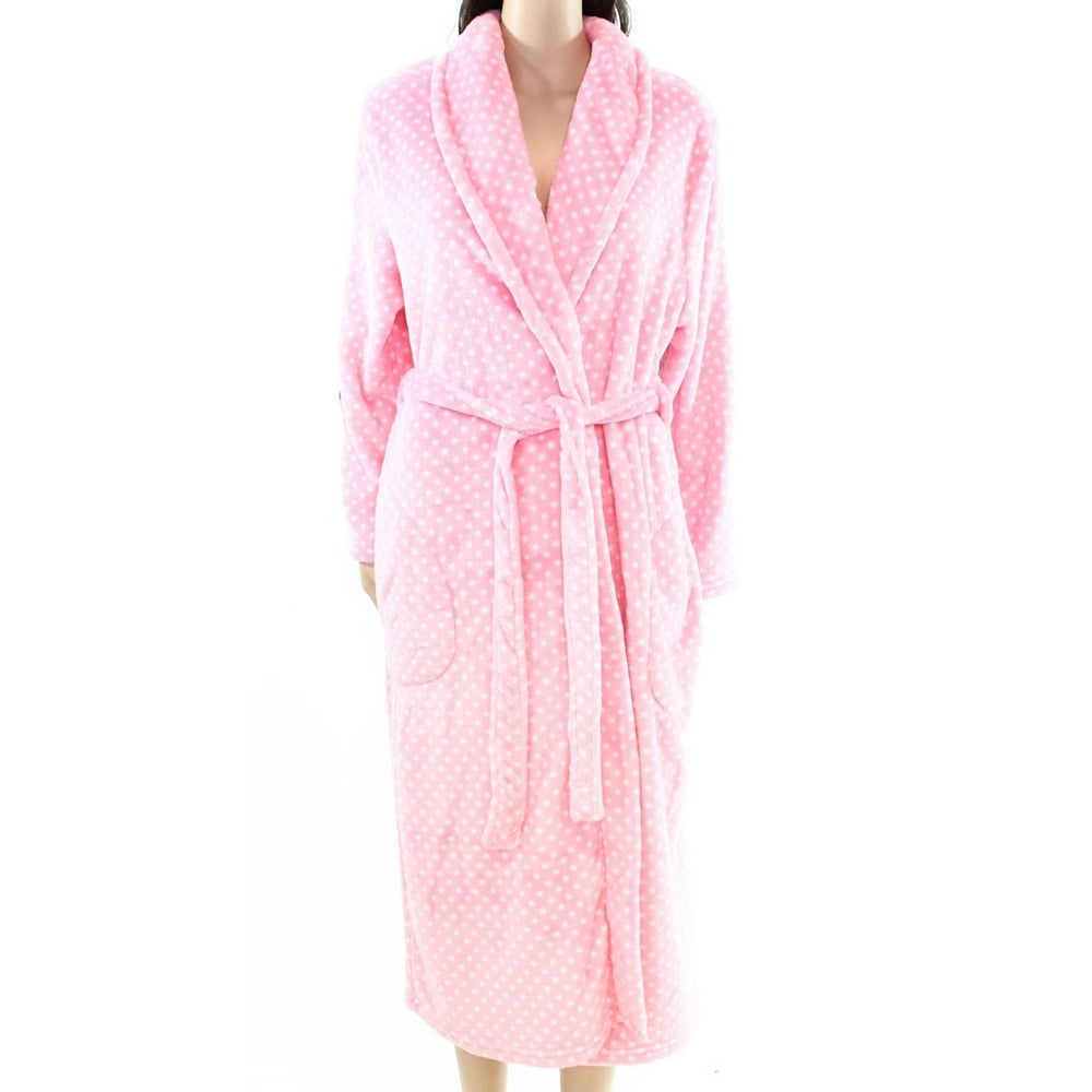 Jasmine Rose Jasmine Rose NEW Pink Womens Size Medium M Fleece Belted