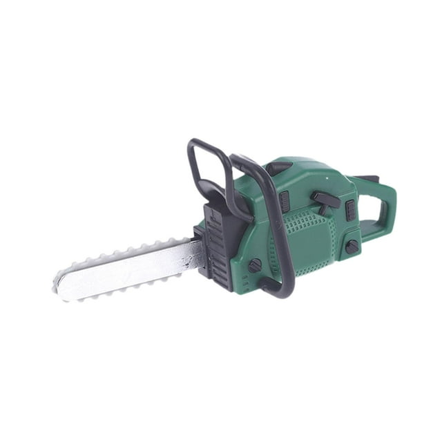 lionlar Mini Tronçonneuse Tondeuse Échelle 1:12 pour Paysage Miniature Micro Scène Cadeau Tronçonneuse Vert
