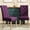 Purple, variant on Armless Solid Wood Frames | Perfect for Kitchen Meals | Gain a Tailored Look with Button - Tufted Seats