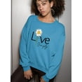 thumbnail image 2 of Live Simply Daisy Sweatshirt Women -Image by Shutterstock, Female 3X-Large, 2 of 4