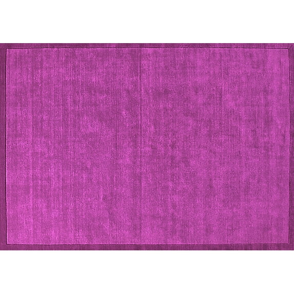 Ahgly Company Indoor Rectangle Solid Pink Modern Area Rugs, 3' x 5'