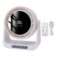 thumbnail image 2 of Ventilador De Escritorio Sin Blad Sin Babeo, Un Ventilador De Circulador De Aire De Pantalla Digital Recargable Recargable De USB Con Ventilador De Mesa Giratorio Vertical, 2 of 7