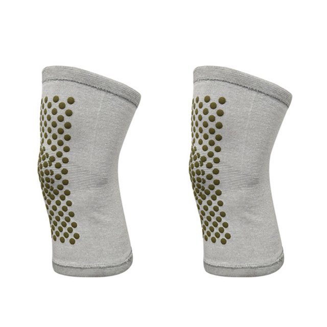 Kuymtek Protector Rodilla para Mujer Y Hombre Rodilleras Autocalentables Con Funda Moldeadora 2 Uds. (gris)