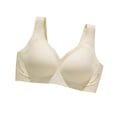 thumbnail image 2 of Hrsba Jelly Bras for Women,Wireless Bras,Solid Color Teardrop Cup Semi Fixed Cup Gel Pad Soft Support Comfortable Everyday Wear Bra, 2 of 3