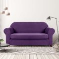 thumbnail image 2 of CHUN YI Housse de Canapé Extensible 2 Pcs à Carreaux avec Coussin, 2 of 6