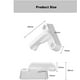 thumbnail image 2 of cerraduras de ventana, bloqueador de marco en T, cerradura de plástico para puertas abatibles y ventanas de acero, cerradura antirrobo para ventanas, bloqueador de ventanas blanco., 2 of 5