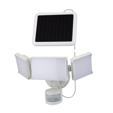 

Adjustable 3-Head LED Solar LED Outdoor 180-Degree Motion Activated Sensor Flood Light 2000 Lumens