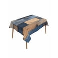 thumbnail image 2 of Navy Blue Brown Wood Tablecloth Rectangle Table Cloth 60x84 ,Waterproof Outdoor Table Cloth Covers Decorative Table Protector ,Farmhouse Vintage Wooden Washable Table Cover for Kitchen Dinning Party, 2 of 8