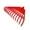 Red #3, variant on Heavy Duty Plastic Garden Rake | Thickened Leaf & Grass Rake | Agricultural Rubber Rake for Leaves, Pinecones & Yard Debris | Durable Gardening Tool with Iron Reinforcements | 1-Pack