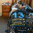 thumbnail image 6 of 13 Year Old Boy Gifts, Gifts for 13 Year Old Boy, Coolest 13th Birthday Boy Gift for Official Teenager, 13 Year Old Boy Birthday Gift Ideas, 13 Year Old Birthday Decorations 60"X50" Blanket, 6 of 6