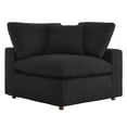 thumbnail image 4 of Modway Commix Upholstered Boucle Fabric Corner Chair in Black, 4 of 8