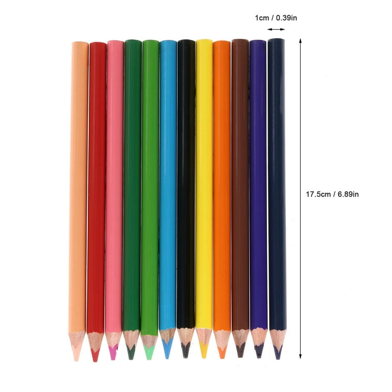 12pcs Vibrant And Colorful Colored Pencils Set - Perfect For Drawing,  Coloring, Sketching, And Note-taking, Painting Utensils Artist Supplies  Student
