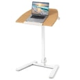 thumbnail image 1 of Costway Bureau Debout Mobile Pliable, Bureau pour Ordinateur Portable Roulant avec Plateau Inclinable à 90°, Hauteur Réglable, Bureau Assis-Debout avec Roulettes, 1 of 10