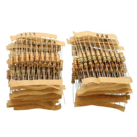 Unique Bargains 1W 0.1-750 Ohm 5% Carbon Film Resistor, 30 Values Electronic Components Assortment, 300 Pack