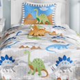 thumbnail image 3 of Mizone Kids Little Foot 3 Piece Coverlet Set, Multicolor, Twin, 3 of 4