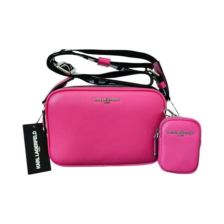 KARL LAGERFELD PARIS Maybelle Crossbody Bag in Fuchia Pink