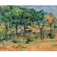 thumbnail image 2 of Cezanne, Paul 18x15 White Modern Wood Framed Museum Art Print Titled - House in Provence, 2 of 4